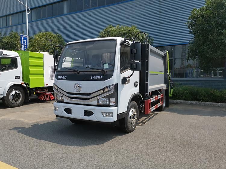 Dongfeng 4*2 6cbm Garbage Compactor Truck 102HP