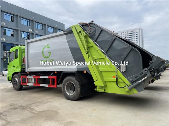 Dongfeng 14m3 Garbage Collection Truck 8tons 10tons Compressed Waste Truck