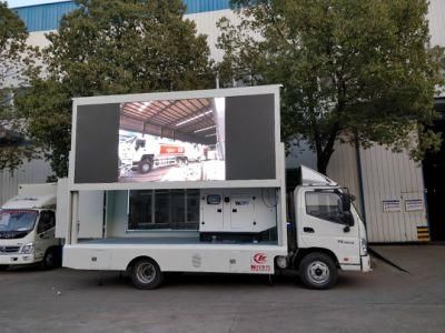 P4 P5 P6 Foton 3360mm Portable Stage Digital Billboard LED Adevertising Truck