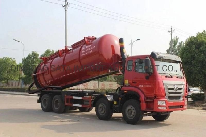 Sinotruk 8X4 Multi-Functional Sewage Suction Truck