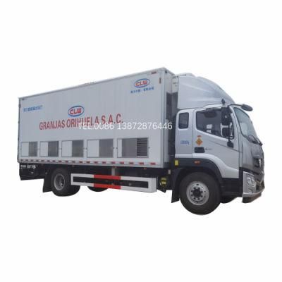 Best Price Foton Isuzu Dongfeng HOWO Transport Live Chicken Truck for Baby Chick