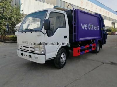 I Suzu 4X2 LHD 5cbm Garbage Compactor Truck