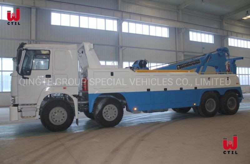 HOWO 50 Ton Recovery Truck Wrecker Tow Truck Rotator