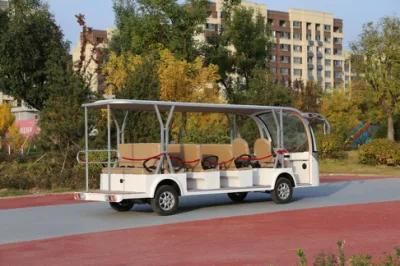 2022 New Design 72V Electric Sightseeing Car Bus with 14-Seat Made in China Electric Sightseeing Car