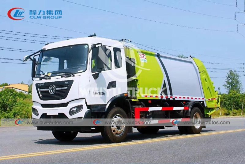 Dong Feng 10 Tons Compactor Rubbish Collect with Hydraulic System Garbage Truck