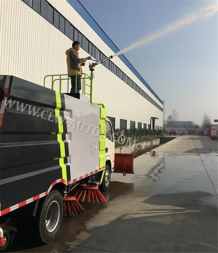 Japan Brand Isuzu Street Sweeping Vehicle 4cbm Dust Tank with 1.5cbm Water Tank Vacuum Suction Road Sweeper Truck