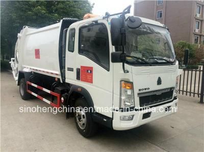 6 Cubic Meters Sinotruk Compressor Garbage Truck 4X2