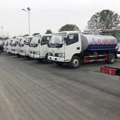 Good Quality Dongfeng Mini 3000liters 4000liters Fecal Suction Truck for Sale Export to Myanmar