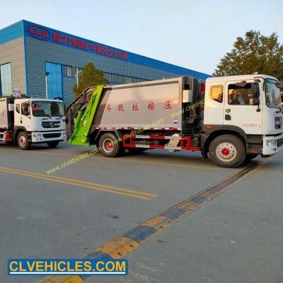 Dongfeng 4X2 14000L Garbage Truck 14cbm Garbage Compactor Truck