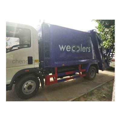 HOWO 6m3 4*2 Small Compactor Garbage Truck Price Dimensions for Africa