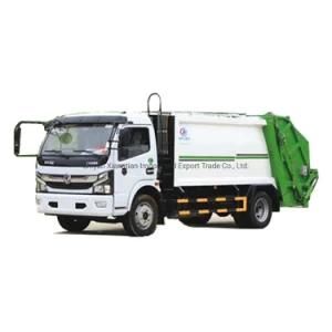 China 6m 120lit 6cbm Euro4 Diesel 4X2 Mini Camion De Basura Trash Waste Roll off Compactor Garbage Truck Prices