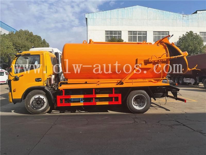 Dongfeng Furuicar 8000liters 8cbm 8m3 High Pressure Jetting Vacuum Sewage Suction Truck Septic Tank Truck