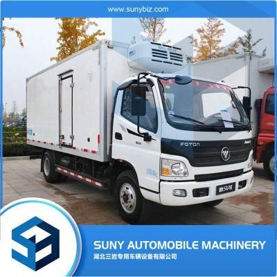 Foton Aumark 4X2 5ton 6tons Refrigerated Cold Room Van Truck Used Refrigerator Truck for Sale