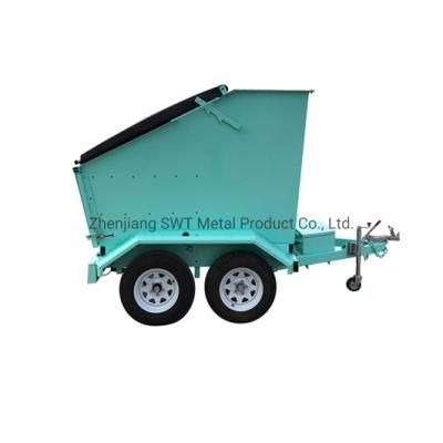 Hot Selling Overturned Dustbin Trailer for Domestic Use