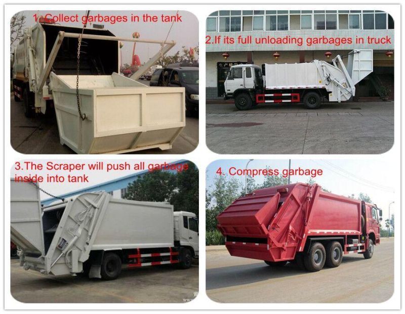 Sinotruk HOWO 4X2 LHD/Rhd 5-18cbm Compressed Refuse Garbage Compactor Truck