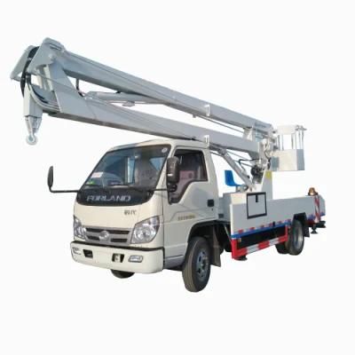 Foton Isuzu HOWO Dongfeng JAC 12m 14m 16m High-Altitude Working Truck with Hydraulic Aerial Ladder Platform Cage