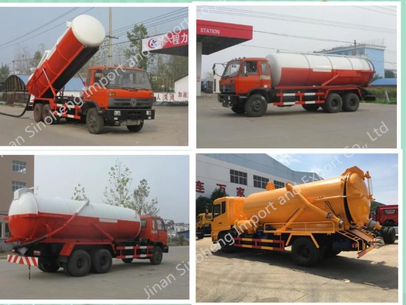 Dongfeng LHD/Rhd Vacuum Sewage Suction Truck Sewage Truck 8cbm 9cbm