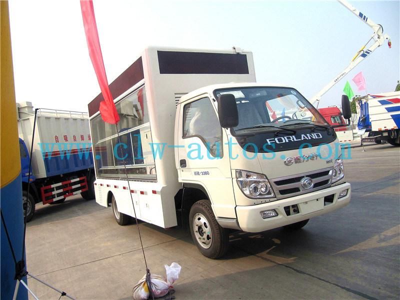 Foton Forland 4X2 LED Billboard Truck High Brightness LED Advertising Truck Mobile Stage Truck with Roller Poster
