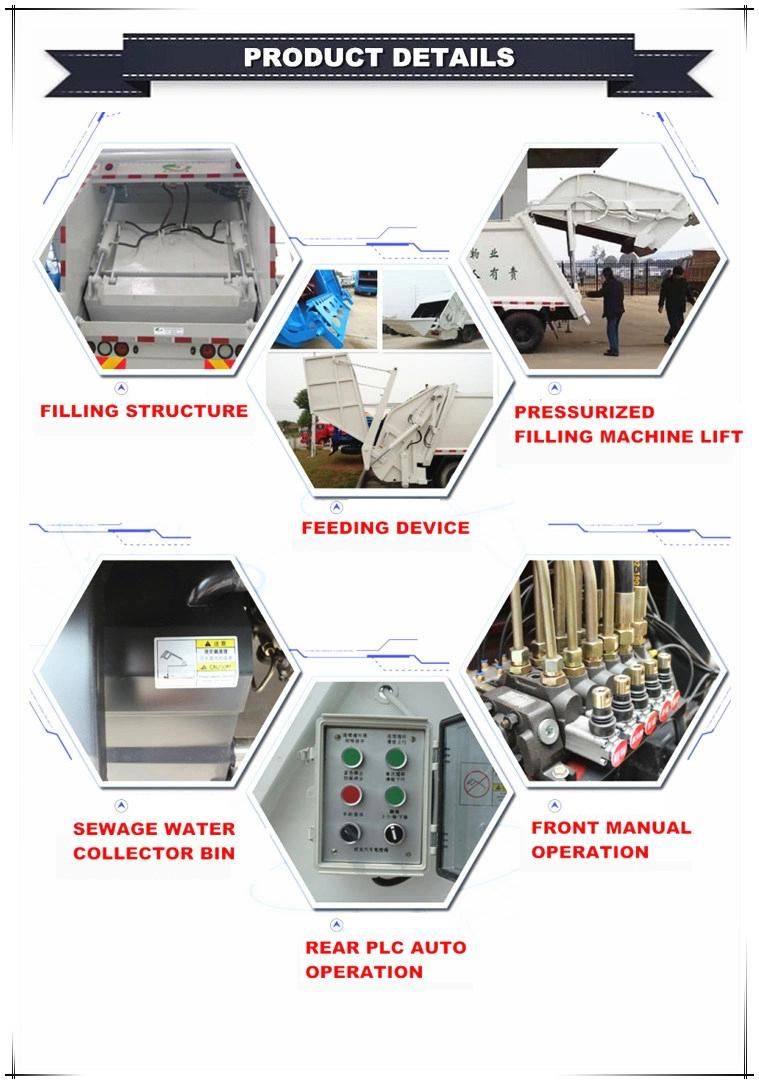 Sinotruk HOWO Compressed Garbage Truck Compression System for Urban Garbage Collection