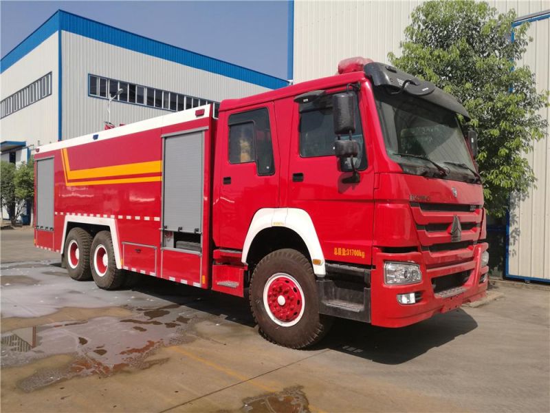 HOWO 6X4 Water and Foam Fire Fighting Truck 10-12m3