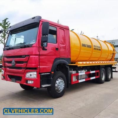 Sinotruk HOWO 6X4 20000L 22000liters Sewage Vacuum Cleaning Truck