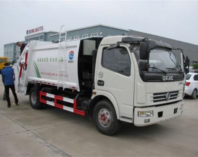 DFAC 4X2 8 M3 New Compactor Garbage Waste Refuse Truck for Sale with Rear Scoop Collection