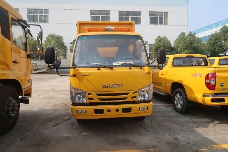 Top Quality Yellow Color Emergency Rescue Drainage Operation Truck with Crane