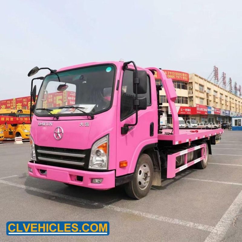 Clw Light Duty 4ton Rollback Side Bed Flatbed Wrecker Vehicle
