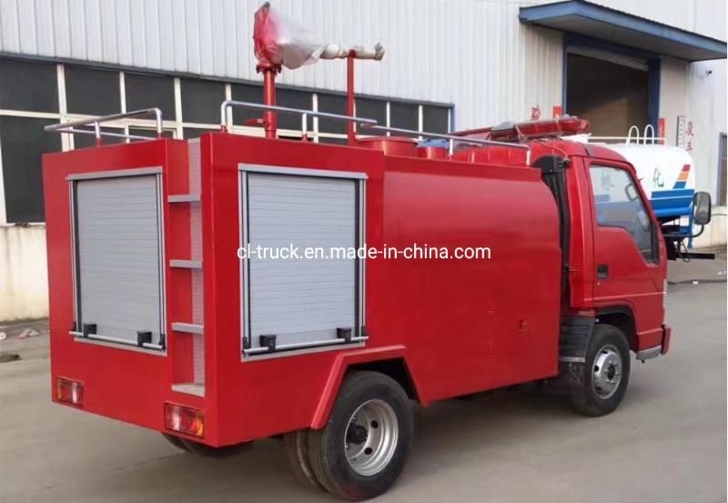 Best Price Foton Forland 1000liters 500liters 1tons Simple Water Fire Engine Mini Fire Water Truck