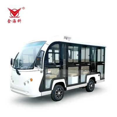 Senior Top Selling 11 Seater Sightseeing Electric Car Bus for City