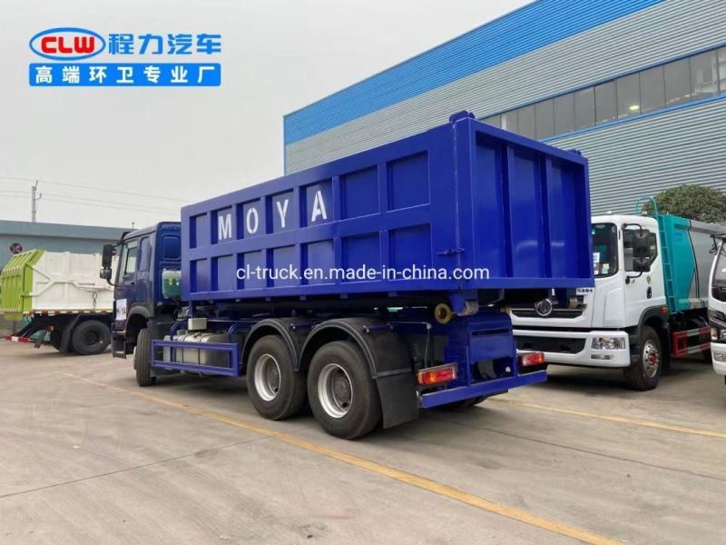 Sinotruk 6X4 10 Wheels 18m3 20m3 Roll off Container Garbage Truck