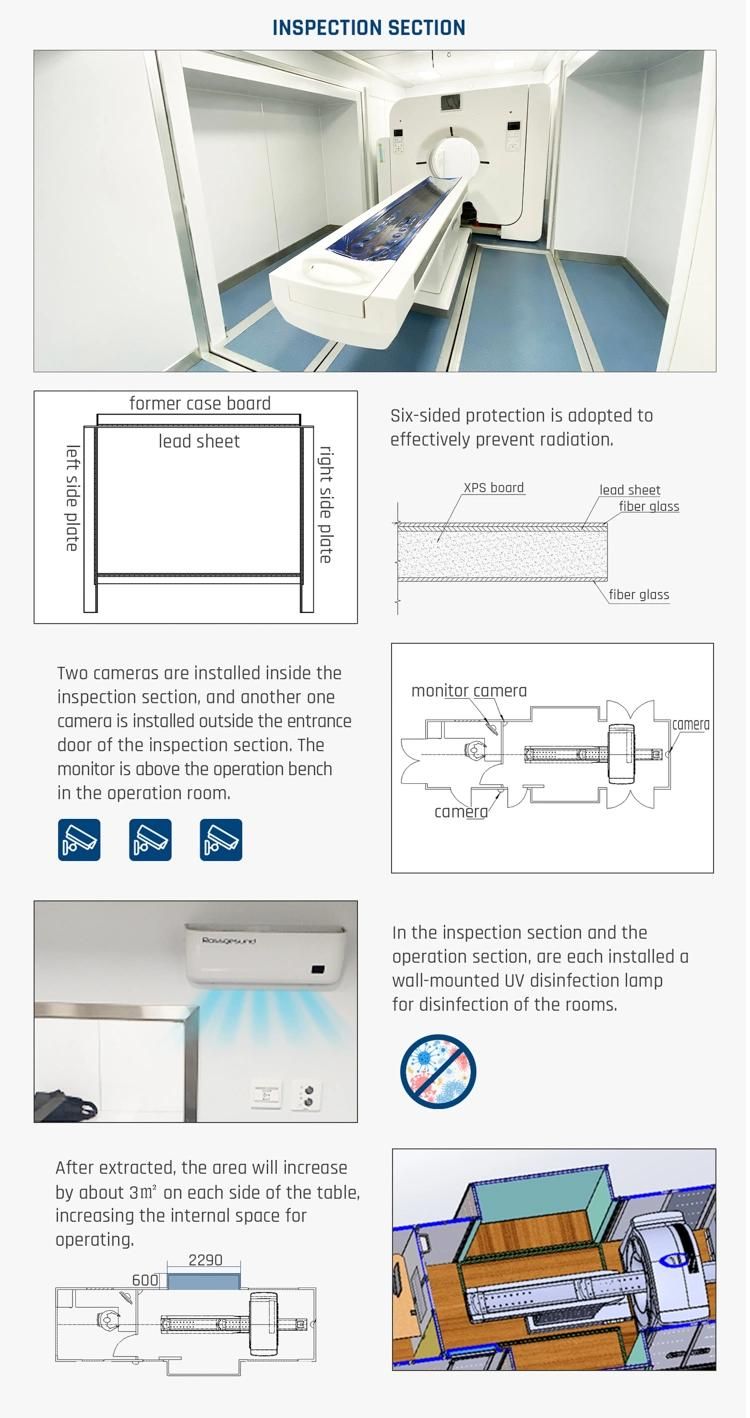 Guangtai Professional Manufacturer Mobile Medical Treatment CT Vehicle