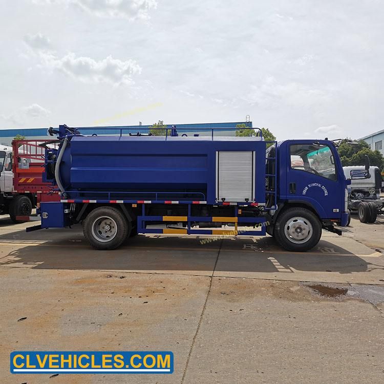 Isuzu 10000L 190HP Water Jetting Truck Sewer Sewage Suct Truck