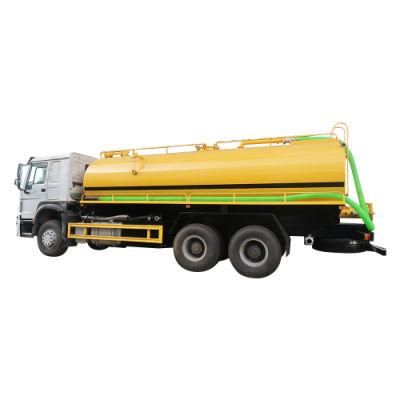 HOWO 20tons Fecal Toilet Cleaning Vacuum Pump Suction Tank Truck