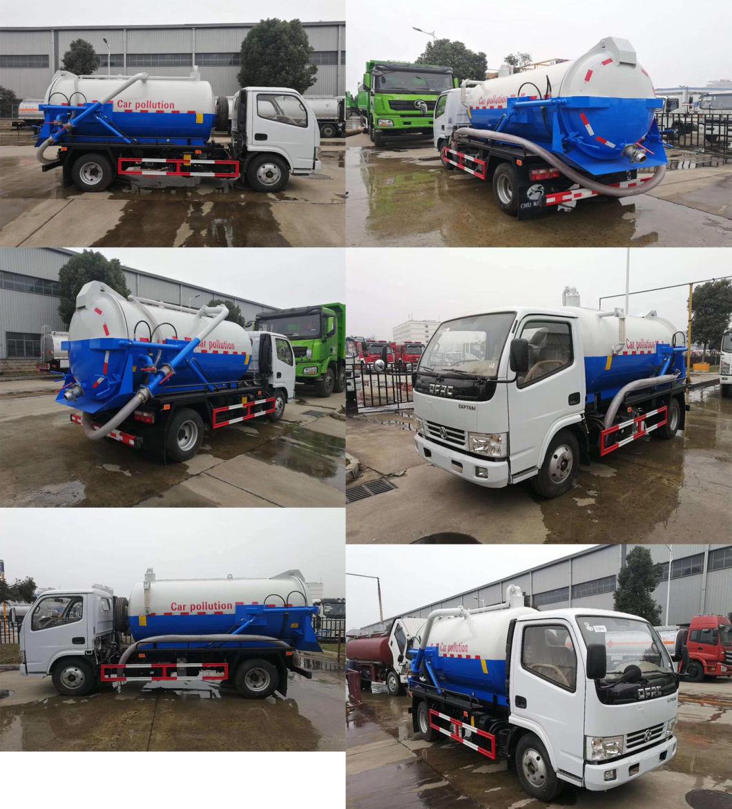 Dongfeng DFAC New Captain 5000liter Sewage Vacuum Tanker