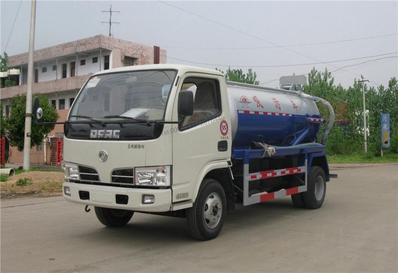Dongfeng 4000liters 3000liters Vacuum Suction Sewage Truck Price for Sale