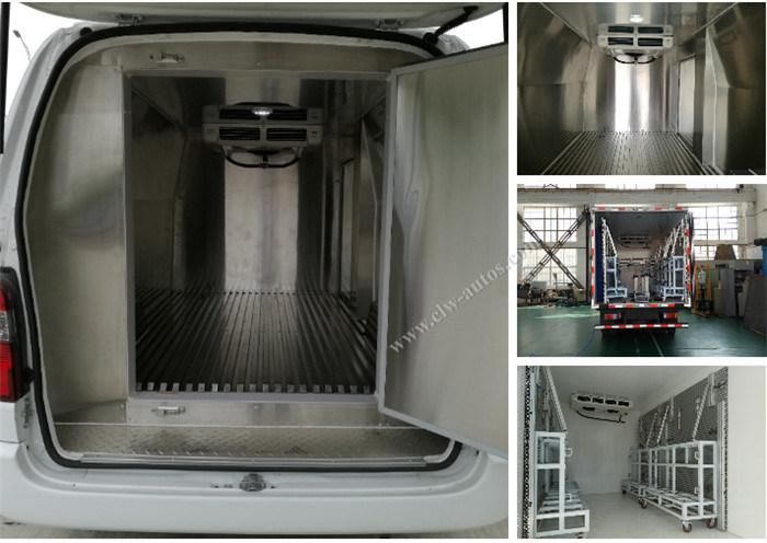 Medicine Vaccine Delivery Sinotruk HOWO 3ton 5ton Refrigerated Freezer Van Truck with Thermo King Carrier Refrigerator Adjustable Temperature