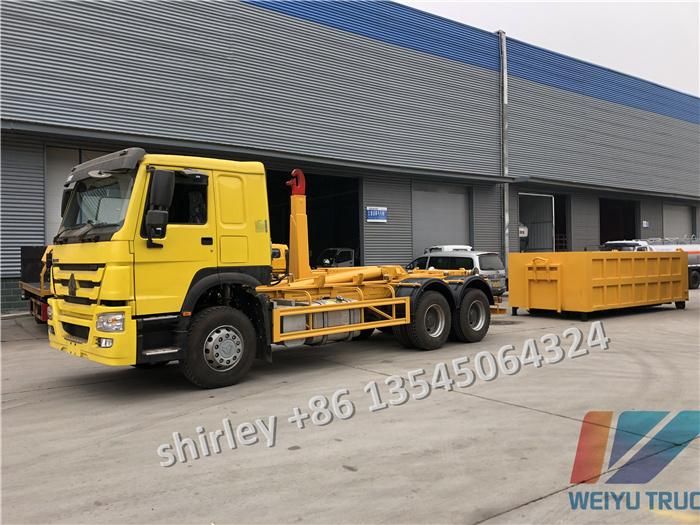 HOWO 18tons 20 Cubic Meters Waste Rubbish Trash Garbage Treatment Recycling Garbage Disposal Truck for Tanzania