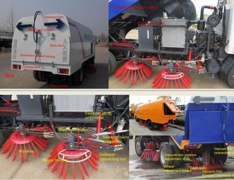 4X2 Jmc Road Cleaning Sweeper Truck Price for Sale