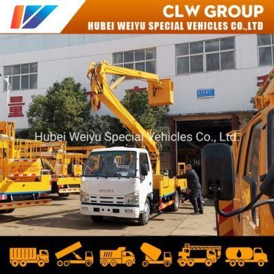 Isuzu Truck Mounted Aerial Work Platform Bucket Lift Cherry Picker 12m Pick up Truck