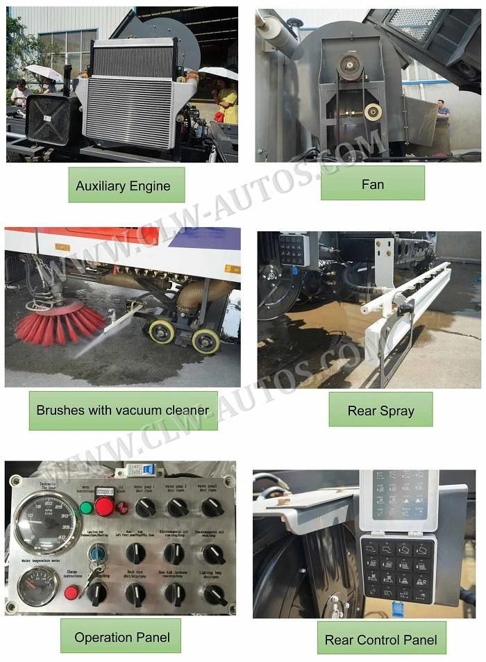Diesel Engine FAW Road Sweeper Vacuum Suction Truck for Airport Cleaning