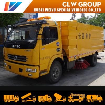 Dongfeng 8m3/5tons Road Sweeping Truck Cleaning Equipment with 4 brushes for City Street Rubbish Disposal