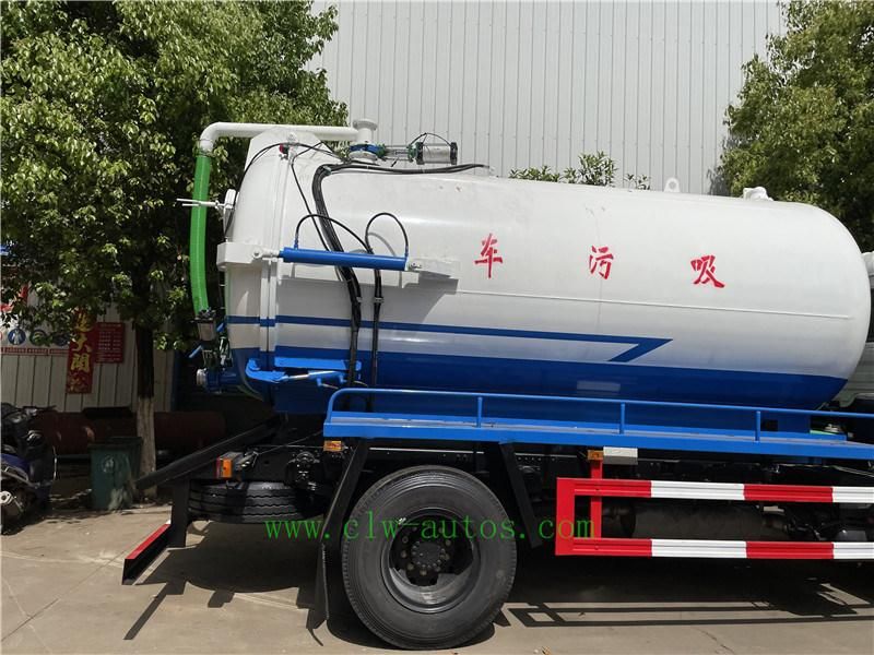 4X2 Dongfeng Vacuum Sewage Suction Truck 10cbm Tank Capacity Factory Sale Price