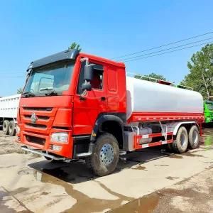 20 Cubic Meters HOWO 6* 4 Used Sprinkler Truck 20000L Water Tank Truck for Sale at Low Price