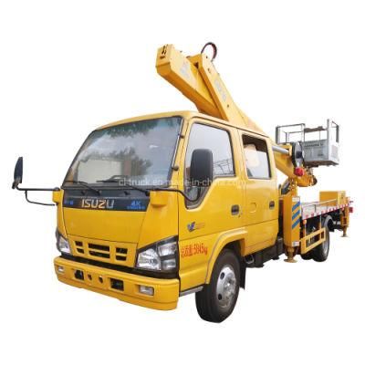 I Suzu 600p Double Row 16meter 18meter 22meter Lifting and Retracting Boom Aerial Operating Vehicle