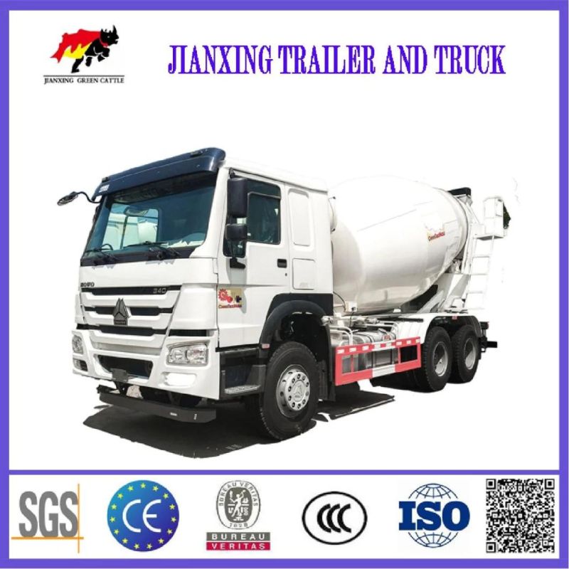 10 Wheels Self Loading Transit Mixer Concrete Transport Volumetric Cement Transit Mixing Drum Concrete Mixer Truck with Pump