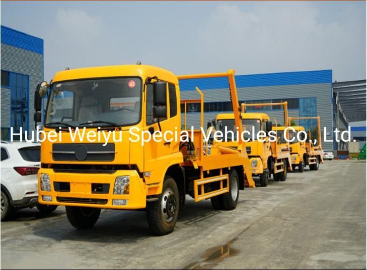 12cbm 6wheel Swing-Arm Type Garbage Truck Skip Loader Refuse Truck for Sale