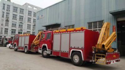 China Manuacturer 4X2 Fire Emergency Rescue Engine Truck with Crane