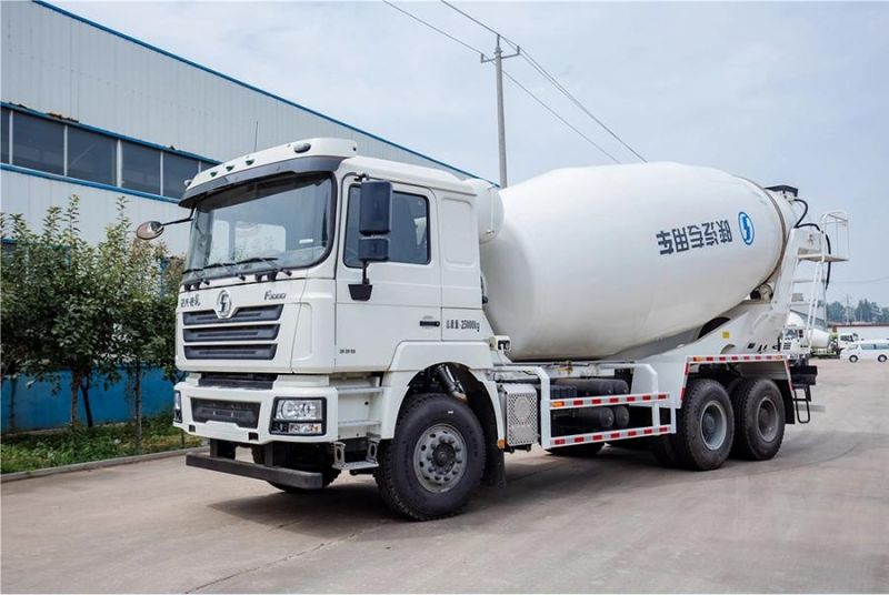 White Color Concrete Mixer Truck Heavy Duty Truck Construction