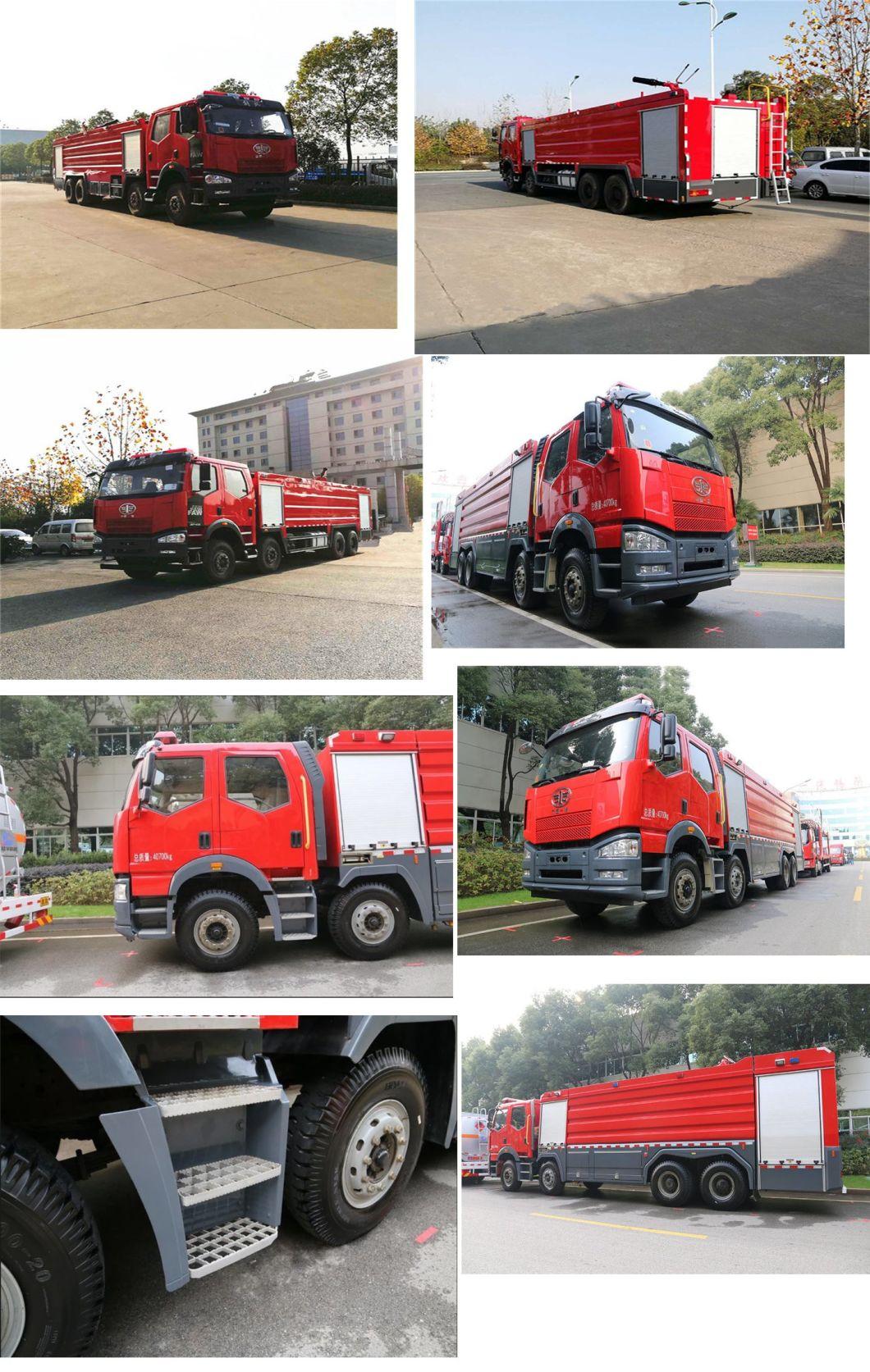 FAW Fire Truck 12 Wheel Water Foam Dry Powde Heavy Fire Fighting Truck for Sale